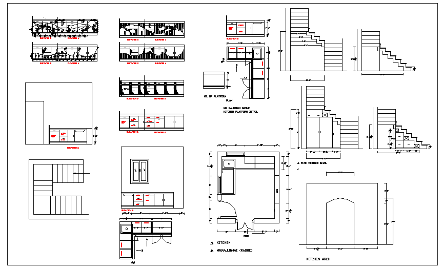 Kitchen Furniture lay-out