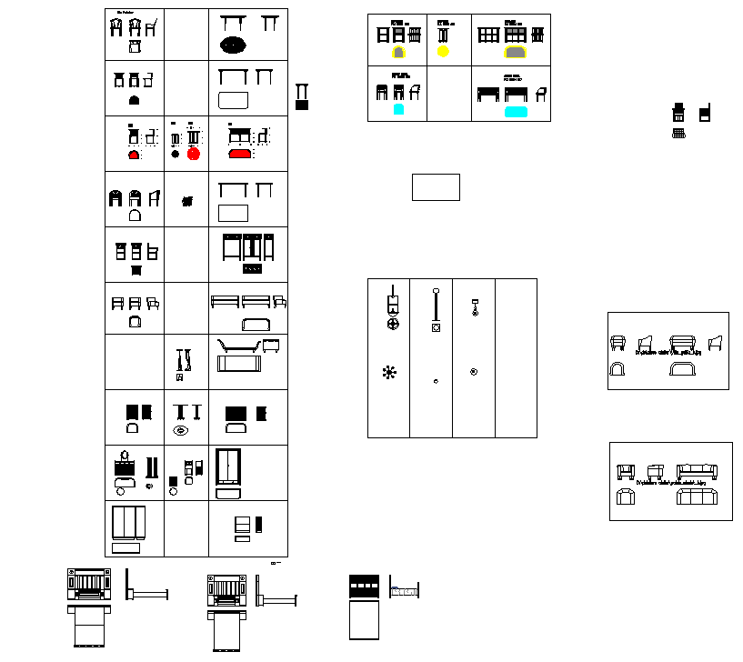 House furniture cad drawing is given in this cad file. Download this cad file now.