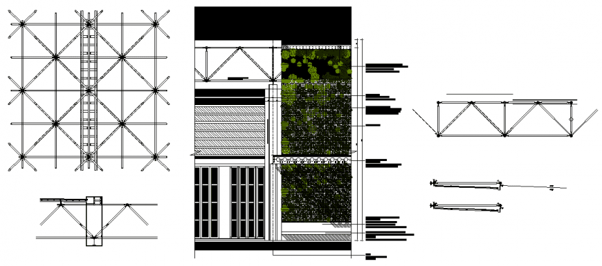Green facade detail