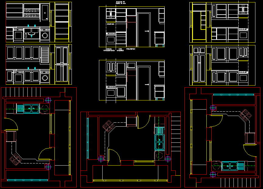 Kitchen Plan cad drawing is given in this cad file. Download this cad file now.