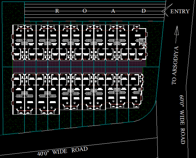 1 BHK Row House Design Ideas with Floor Plans