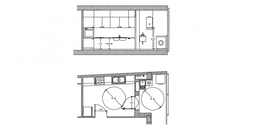 Kitchen layout plan