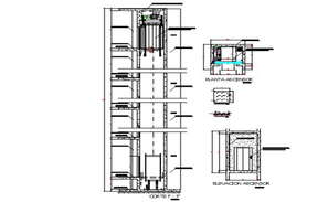 Design of security tower with foundation detail - Cadbull