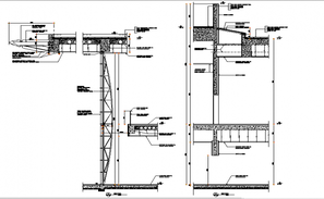 Office building sectional and floor plan layout details dwg file - Cadbull