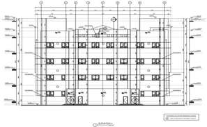 Elevation drawing of the institute in AutoCAD - Cadbull