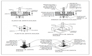 Raft foundation plan and section detail dwg file - Cadbull