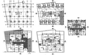 Apartment design Plan and elevation AutoCAD File Download - Cadbull