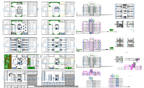 Buffet Restaurant Layout Plan Cad Drawing With Furniture Design Dwg 