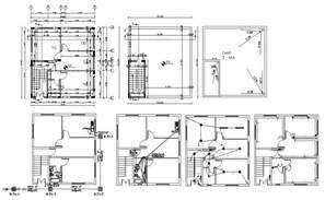 Elevation drawing of a house with detail dimension in dwg file - Cadbull