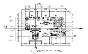 10x15 Meter 4 BHK House Plan AutoCAD File - Cadbull