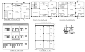 House Plan and Elevation Design DWG File - Cadbull