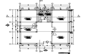 Public Library Plan DWG File - Cadbull