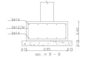 Plan of footing detail drawing presented in this AutoCAD drawing file ...