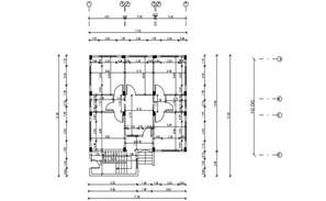 32' X 62' architecture 3 BHK House Plan AutoCAD Drawing - Cadbull