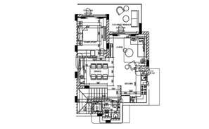 Bungalow plan details with dimension details dwg file - Cadbull