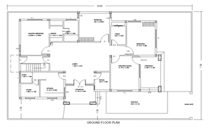 Single Floor House Sloping Elevation Models AutoCAD File Free Download ...