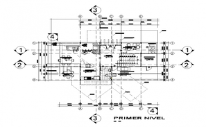 Elevation department with two rooms layout file - Cadbull