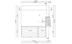 Elevation drawing of a bungalow with detail dimension in dwg file - Cadbull