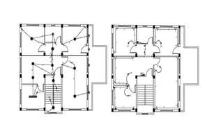 Detail lights in suspended ceilings layout file - Cadbull