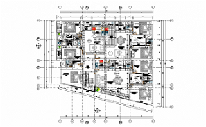 Floor plan of the house with details dimension in dwg file - Cadbull