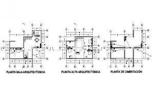 9x9 Meter 2 BHK AutoCAD Plan Layout File - Cadbull