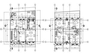 Bungalow plan details dwg files - Cadbull