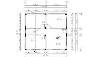 30 X 60 House Floor Plan AutoCAD Drawing - Cadbull