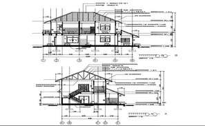 Single Storey House Elevation Design Download DWG FIle - Cadbull