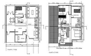 Design of house with furniture details in dwg file - Cadbull