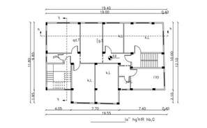 Ground floor club house planning autoad file - Cadbull