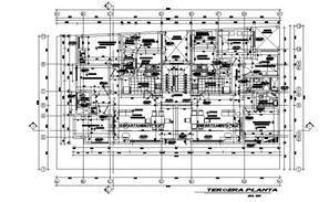 Housing plan detail drawing in dwg file. - Cadbull