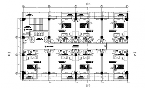 Small restaurant plan and elevation layout autoacd file - Cadbull