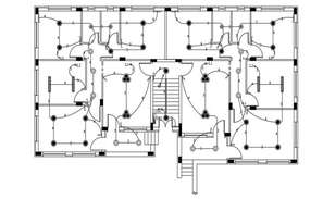 Electrical Plan With Circuit Diagram CAD Drawing - Cadbull