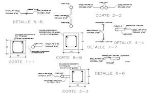 Column and ring black 4-7 elevation with detail view for corporate ...