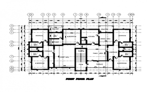 Plan of house 12' x 16' with detail dimension in dwg file which ...