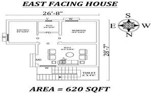 Apartment design with elevation and section in dwg file - Cadbull