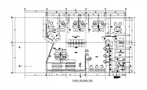 Music rehearsal room plan layout file - Cadbull