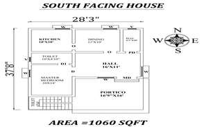 Floor plan of 2 storey house 8.00mtr x 11.80mtr with detail dimension ...