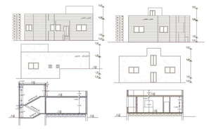 32' X 52' Bungalow Plan AutoCAD File (184 Square Yards) - Cadbull