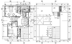26' X 32' House Plan With Center Line CAD File - Cadbull