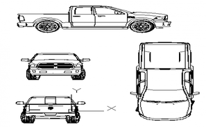 Liebherr crane vehicle side elevation cad block details dwg file - Cadbull