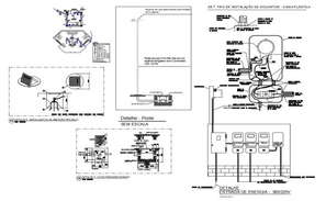 Detail of street light with solar panel layout autocad file - Cadbull