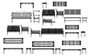 Garden landscaaping top view plan detail dwg file - Cadbull