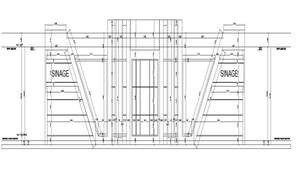 Sports center with swimming pool architecture project details dwg file ...