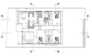 Town House Architecture Design and Main Elevation dwg file - Cadbull