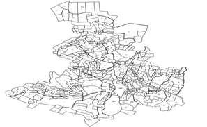 Geographic layout in AutoCAD - Cadbull