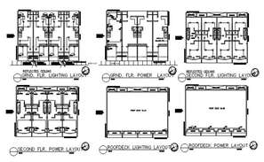 Detail of lighting unit installation 2d view layout autocad file - Cadbull