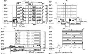 Architectural Apartment Building Working Drawing AutoCAD File - Cadbull