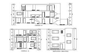 Drawing of the house in AutoCAD - Cadbull