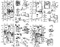 Detail 2d installation plan of bio-digestor tank layout file in dwg